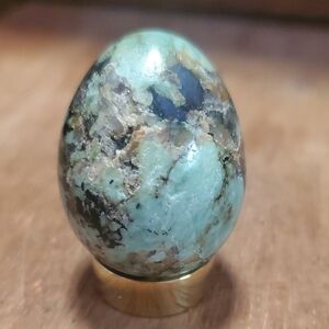 Polished African Turquoise Egg GS